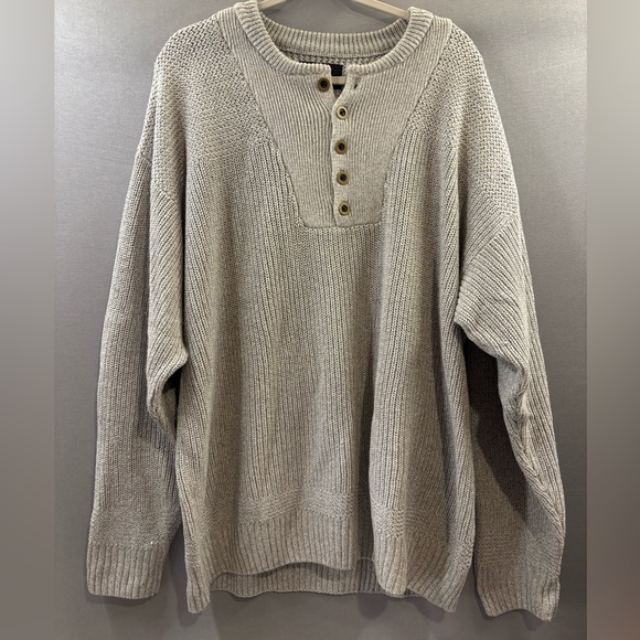 RedHead Other - Redhead sweater knit gray buttons 2XLT men’s unisex cozy season cabin